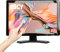 OSCY 19 Inch Touchscreen Monitor,1440x900 Resolution 10 Points Capacitive Touch TFT LED Monitor with Remote Control Support HDMI/VGA/BNC/USB/AV Input for CCTV Camera,Retail,Bar,Gym