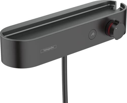 Hansgrohe Mitigeur Thermostatique Douche Showertablet Select 400, Robinet Thermostatique Douche, Noir Mat, 24360670