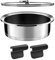 Cuisinox - Ycône - Sauteuse 24 cm revêtement céramique avec anses et couvercle - 4.8 L - Fond thermo diffuseur - Compatible tous feux dont induction - Acier Inox 18/10 - Sans PFOA, PTFE, PFAS