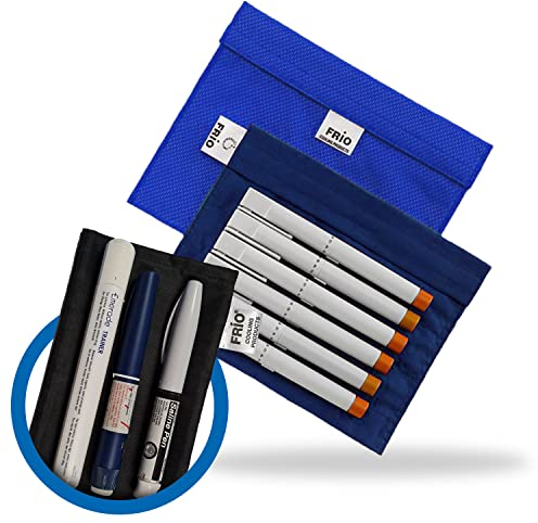 FRIO Expedition Diabetiker Insulin Kühltasche 15 x 21 cm | Für bis zu 5-8 Insulin Pens | Mit Nylon Innentasche | Kühlt mit kaltem Wasser | Wiederverwendbar