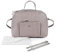 Pasito a pasito. Bolsa para Carrito de Bebé Together. Bolsa Organizadora, Práctica, Elegante y de Gran Tamaño. Bolso de Maternidad Fabricado en Polipiel. Color Rosa/Gris
