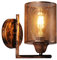 AIRTWESD E27 Industrie Wandleuchte, Steampunk Metallnetz Lampenschirm Innen Nachttischlampen Vintage Wandleuchte für Garagentor Veranda Hallway (Ohne Leuchtmittel)