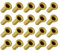 METALLIXITY Traversant Trou Rivet (3mm x 8mm) 100Pcs, Laiton Plaqué Métal Creux Rivet Écrous - pour PCB Cartes, Doré