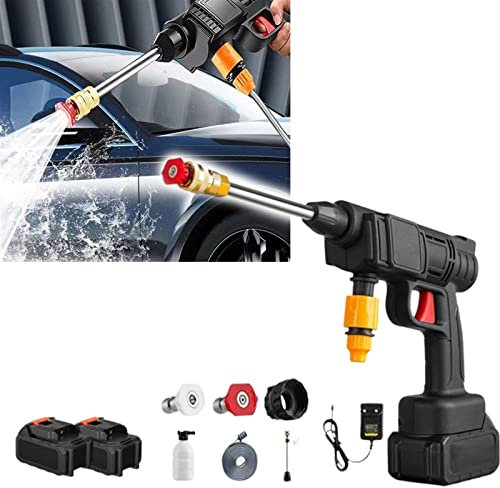 Pistola de agua pulverizada de alta presión inalámbrica portátil, pistola pulverizadora de lavado de automóviles inalámbrica, lavadora a presión inalámbrica eléctrica de mano for lavar automóviles, ja