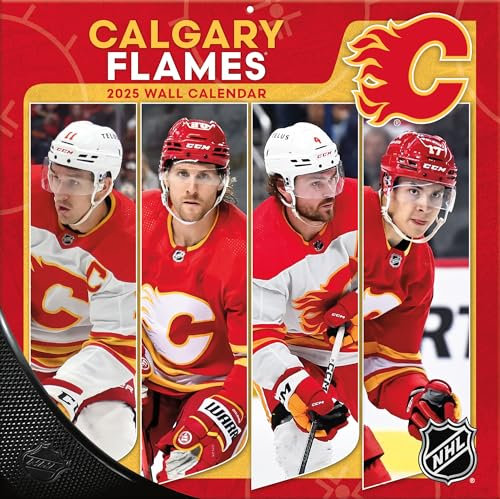 Turner Sports 25998011934 Calgary Flames 2025 Team-Wandkalender 30,5 x 30,5 cm