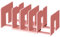 Veki Serre-Livres Réglable Antidérapants, Cale Livre Serre Livre Extensible, Rangement Livre Bloc Livre pour Étagère, Presse Livre pour Maison, Bureau, Écoles et Bibliothèque (Rose, 1 Pièce)