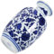 HOMOCONO Blau-weiß Porzellan Vase Kleine Keramik Blumenvase Für Tischdekoration Vintage Stil Für Wohnzimmer Heimdekoration Praktische Blumenvase Romantische Akzente