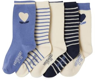 Vertbaudet 5er-Pack Mädchen Socken, Herzen