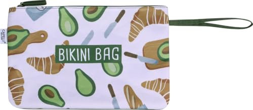 Capelli New York - Bikini-Tasche, wasserdicht, Avocado-Design