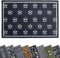 Mighty Mats Eco Flex Washable Door Mat - Highly Absorbent Anti-Slip Dirt Trapper Indoor Doormat with Anti-Curl Rubber Base - Floral Repeat Grey/Yellow, 50 x 75cm