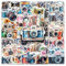 50 Pcs Camera Vinyl Stickers,Vintage Camera Graffiti Stickers,Vinyl Waterproof Sticker for Kids Teens Girls,for Phone Laptop Bottles Skateboard Computer Phone Luggage Guitar Gifts Sticker