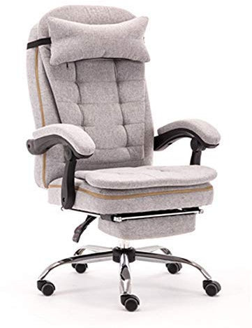 P9IDEDFH Office Chair Desk Gaming Chair Swivel Lift Armchair Ergonomically Adjustable Racing Chair Tasks Executive Computer Chair (Colore: grigio)