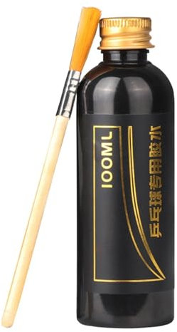 100ML Glue for Table Tennis Bat Glue Table Tennis Racket with Brush Professional Glue for Table Tennis Racket Maintenance Kit for Tennis Racket Quick Drying