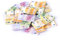 KEQAR 300 Blätter Mini Euro-Scheine, Puppenhaus-Deko, 50/100/200/500 Euro, Kinder Bildungs Spielzeug