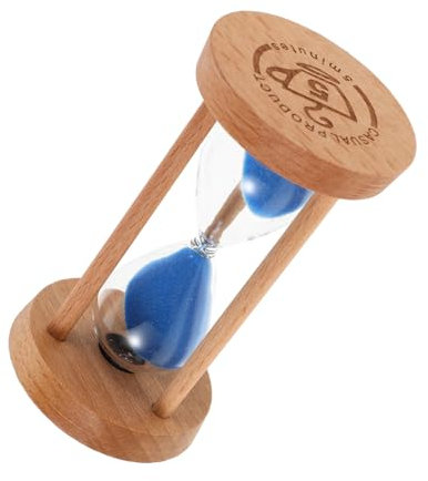 DRESSOOS Sablier Bois Minuterie pour Exercices Sablier Mini pour Jeux Et Cuisine Outil De Gestion du