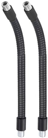 Awclub 150mm Flexible Gooseneck Tubing, 3/8-16 Male to Male Thread Universal Arm Gooseneck Extension Holder for Microphone, Tripod Phone, Camera, LED Video Lights 2 Pack