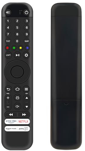VINABTY Telecomando di Ricambio Adatto Per TCL 43PF650 50PF650 55PF650 65PF650 50T6C 65T6C 75T6C 43PF650K 50PF650K 55PF650K QLED 4K HDR TV,Senza funzione vocale