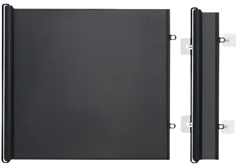 Puerta retráctil para Perros sin Taladro, de Seguridad Extensible sin taladrar, Barrera Protectora de Malla, Deslizante para balcón, escaleras, Porche, pasillos, Puertas