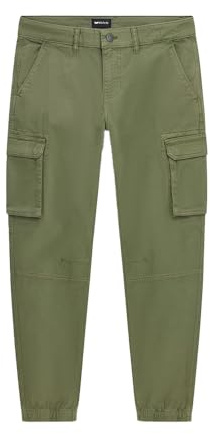 gas Pantaloni Uomo MOD. Cargo Slim Fit con Elastico sul Fondo Bob