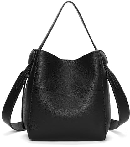 SENDEFN Handtasche Damen, Leicht Beuteltasche, Umhängetasche Crossbody Bag mit Breite Schultergurte, Shopper Tasche Damen aus Veganes Leder für Den Täglichen Gebrauch