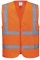 Portwest Warnschutzweste mit Reißverschluss, Größe: L, Farbe: Orange, C375ORRL