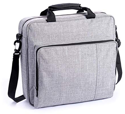 eLUUGIE Reisetasche Tragetasche Tasche für PS4 PRO Konsole Multifunktionale Reise Aufbewahrungstasche Handtasche Schultertasche für PS4 System und Zubehör PS4 Pro/PS4/PS4 Slim (Grau)