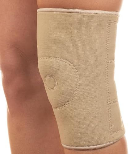 Star Direct - Ginocchiera Magnetica con 20 Magneti, Tutore Ginocchio Elastico in Airprene Traspirante, Fascia Compressiva Supporto Unisex Uomo Donna - Taglia L (38-42 cm)