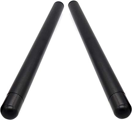Motorrad Halber-Lenker HalberLenker aus Aluminium Stummellenker CNC Lenkerstummel 22mm. x 300mm. (Schwarz 2 Stück)