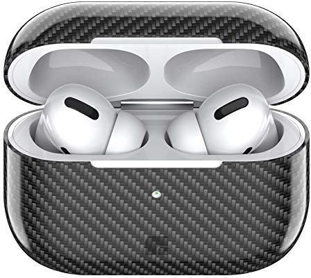 Foam Masters Schutzhülle für AirPods Pro, aus Karbonfaser, glänzend, extrem dünn