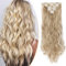 S-noilite Clip In Extensions Haarverlängerung Gewellt 8 Teiliges SET 18 Clips 8Pcs Voller Kopf Wie Echthaar 60cm Sandblond & Bleichblond