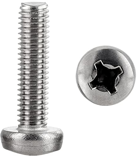 FASTON® Linsenkopfschrauben M6x20 KreuzschlitzH DIN 7985 Edelstahl A2 V2A (20 Stück) Kreuzschlitzschraube Linsenkopf Schrauben Gewindeschrauben Vollgewinde (ISO 7045)