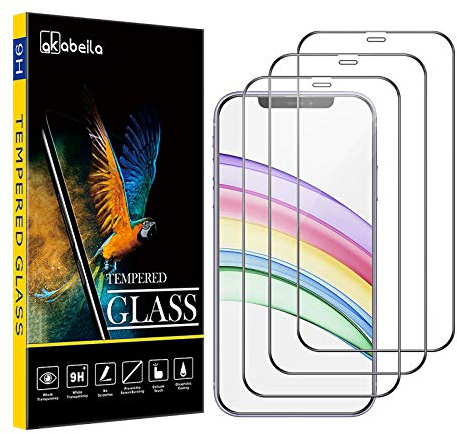 AKABEILA [3 Pack Screen Protector for iPhone 11/XR HD Tempered Glass Film 9H Hardness Case Friendly Easy Installation Anti Scratch Bubble Free Full Coverage