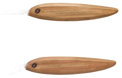 Flexcut Pro Series, Set 2 Coltelli da Intaglio Professionali, Manico Sottile, Lame 2,54-3,5 cm