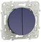 Schneider Electric - Odace, Va-et-vient + poussoir, 10 A, Cobalt - S550285
