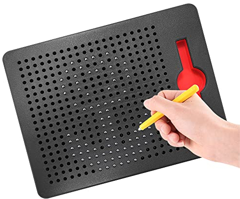 ALEENFOON Magnetisches Zeichenbrett für Kinder ab 3 Jahren, Reißbrett Magnetisch Schreibtafel Zeichentafel Zaubertafel Abwischbar Schreiben Pädagogisches Spielzeug (Klein, Schwarz)
