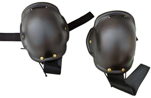 LEONARK Nero Armeria Hema Protezioni per Gomiti/Ginocchia Gomitiere Cappucci di Protezione (Elbow Pads)