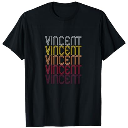Vincent Name Personalisierter Vorname Vincent Tee T-Shirt