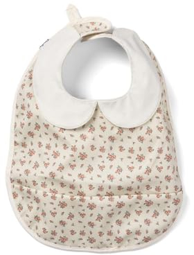 Elodie Details Baby Lätzchen mit Auffangschale - Abwaschbar - Skandinavisches Design - Wasserdicht - Autumn Rose