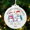 Personalised Christmas Tree Decorations Christmas Baubles Ornaments Custom Xmas Tree Bauble for Family 2025 Christmas Decorations Acrylic Xmas Decor(Round, Family of 3)