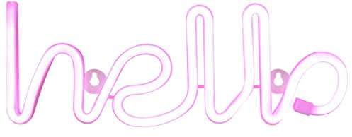 OSALADI 1stk Hello Neon Dekoratives Led-lam Süße Leuchtreklame Festzeltbuchstabe Led-licht Neonschild Nachtlampe Alphabetzeichen Aufleuchten Led-lampe Kupferdraht Esstisch Kind Usb