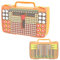 269 Batterien Batteriebox mit Batterietester, Double-Sided Batterie Aufbewahrungsbox, Tasche Hält AA AAA 4A C D Cell 9V 3V Lithium LR44 CR2 CR123 (Gelb)