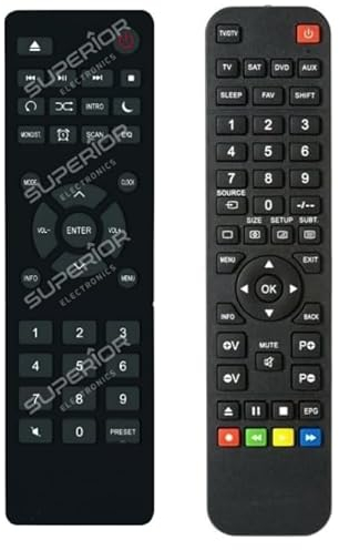 Arkaia Ersatz Fernbedienung für Technisat Digitradio CD BT | 370 CD IR | 371 CD BT | 371 CD IR