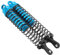 NIZUUONE 2 Stück RC 144 Mm ölgefüllter Verstellbarer StoßDämpfer Dämpfer Metall Hochwertiges Elastisches Feder-Upgrade-Zubehör für HSP HPI AXIAL 1 8 RC-Auto Im Gelände (Blue)