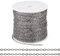 Cheriswelry 32.8 Feet Flat Oval Cable Chains with Spool Gunmetal Soldered Link Chains for Women Men Necklace Bracelet Jewelry Making
