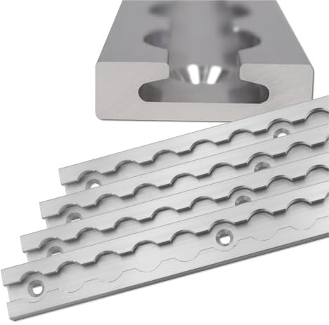 Airlineschiene robust eckig eloxiert, Alu Zurrschiene 2X 0,5 Meter, hohe Stabilität und Langlebigkeit, für Anhänger, PKW, LKW, Camper, Wohnmobil UVM.