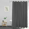 Bishilin Rideau de douche, étroit, 80 x 200 cm, anthracite, anti-moisissure, lavable, moderne, pour salle de bain, baignoire, gris foncé