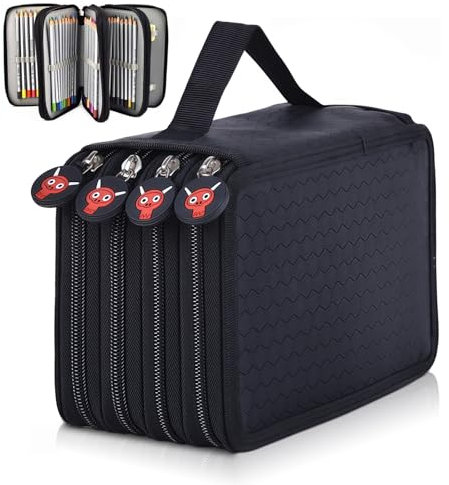 Federmäppchen Große: Federmäppchen Große 72 Slots Federmappe für Schule Studenten, Portable Federmappe Organizer Schule Bleistifte Organizer, Große Kapazität Bleistift Beutel AbnehmbarMaeppchen