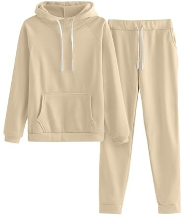 SurvetêMent 2 PièCes Manches Longues Tenue Chaude Sweats à Capuche Et Pantalons Sportswear Pour Jogging, Ensemble Sport Femme, Jogging Large Femme, Costume De Jogging Femme, Pantalon De SurvêTement
