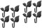 8 Piezas Ganchos De Pared Decorativos, Ganchos De Hoja Vintage De Hierro Forjado, Percheros Para Ropa, Sombreros, Llaves, Toallas, Con Tornillos Para Instalación En Dormitorios, Cocina Y Baños