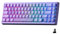 HITIME x XVX M67 60% Percent Keyboard Wireless, QMK/VIA Topographic Gaming Keyboard, Tri-Mode Thocky Creamy Mechanical Key Board, Hot Swappable Mount RGB IMD Tech for Win/Mac, Purple